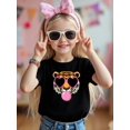 thumbnail image 1 of MAWOTEA Cute Tiger And Bubble Kids T-shirt With 100% Cotton Fabric,Suitable for Boys And Girls,Size From 3T-13Y,Ideal Gift for Kids, 1 of 5