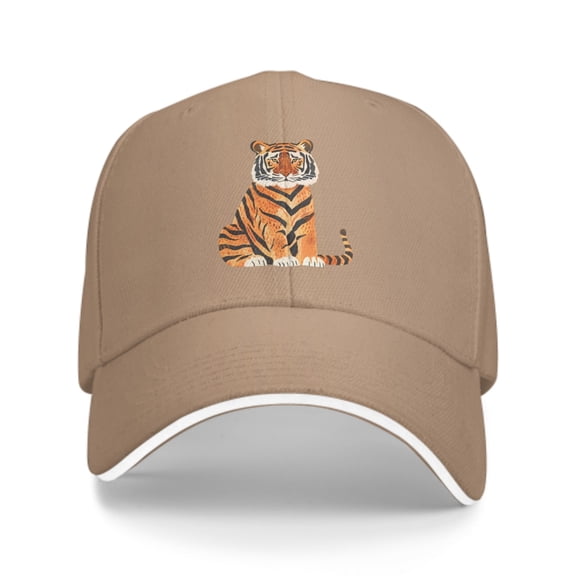 Cute Tiger Baseball Caps for Men Women Fashion Summer Casquette Adjustable Casual Trucker Hats for Outdoor Activities