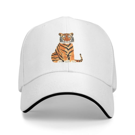 Cute Tiger Baseball Caps for Men Women Fashion Summer Casquette Adjustable Casual Trucker Hats for Outdoor Activities