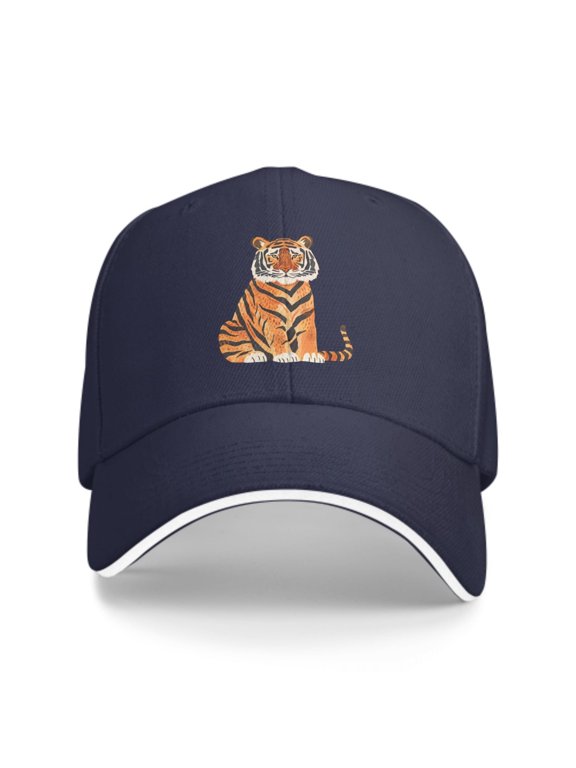 Cute Tiger Baseball Caps for Men Women Fashion Summer Casquette Adjustable Casual Trucker Hats for Outdoor Activities