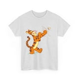 Cute Tiger Cartoon T-shirt - Playful Design for Men and Women Unisex ...