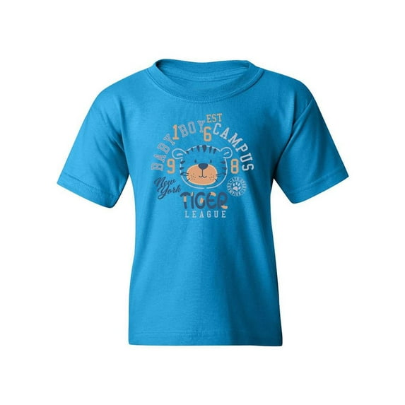 Cute Tiger League T-Shirt Juniors -Image by Shutterstock, Small