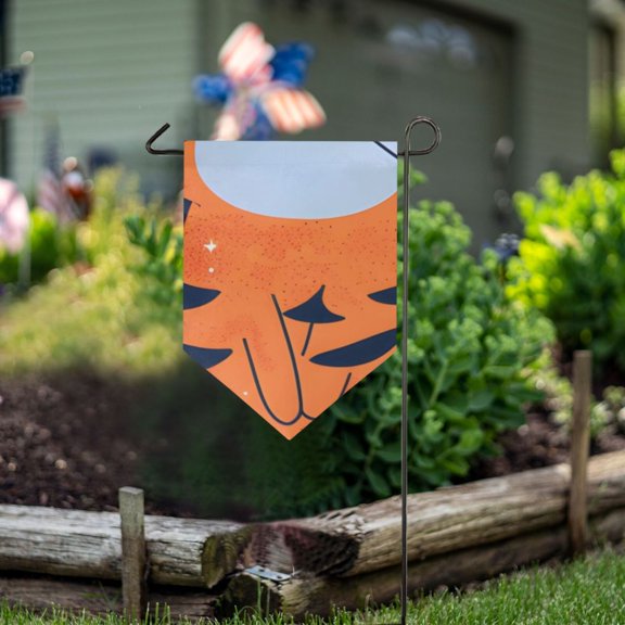 Cute Tigers Stars Garden Flag 18" x 12.5" Double Sided Yard Lawn Outdoor Decor Small Yard Flags