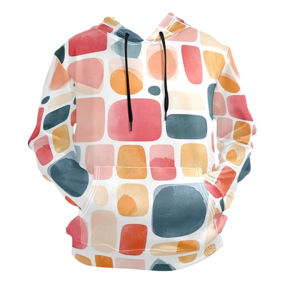 Cute Tile Patterns Men’s Hoodies Sweatshirt Fleece Jackets Long Sleeve Sweatshirts