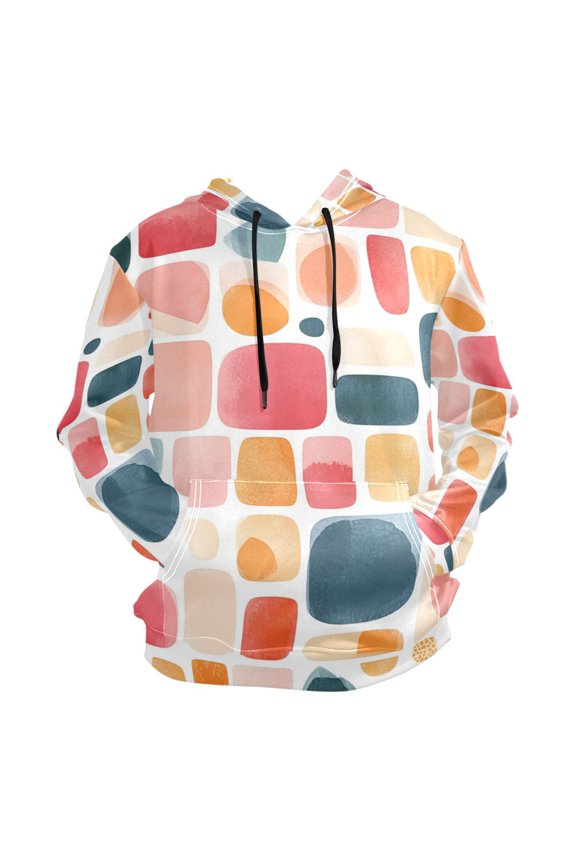 Cute Tile Patterns Men’s Hoodies Sweatshirt Fleece Jackets Long Sleeve Sweatshirts