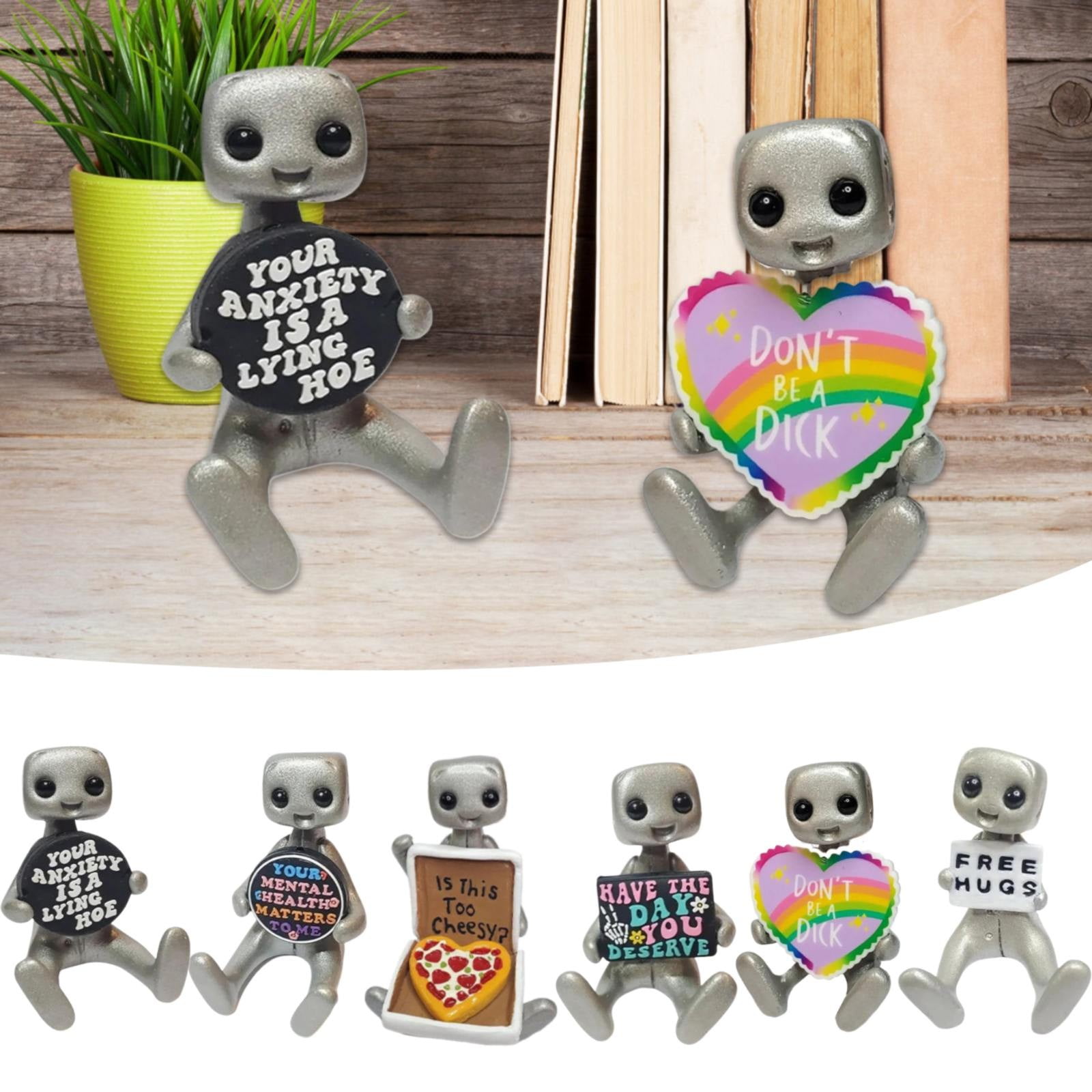 Cute Tiny Robot Figure Cute Robot Doll of Your Anxiety Your Anxiety Is