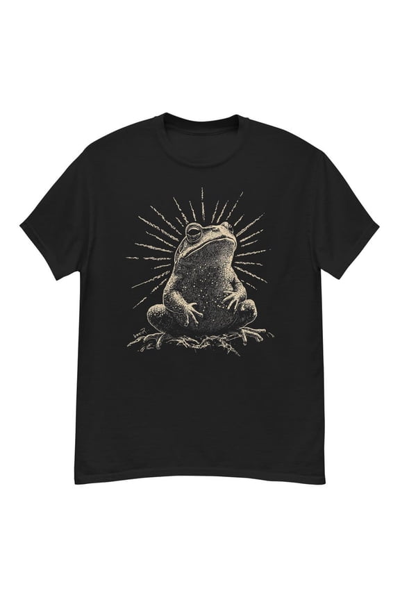 Cute Toad Frog Amphibian Nature Animal Green Swamp Graphic TShirt,for unisex up to size 5XL