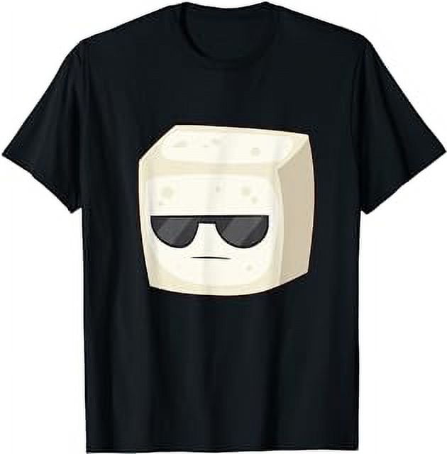 Cute Tofu With Sunglasses Vegan Vegetarian Tofu T-Shirt - Walmart.com