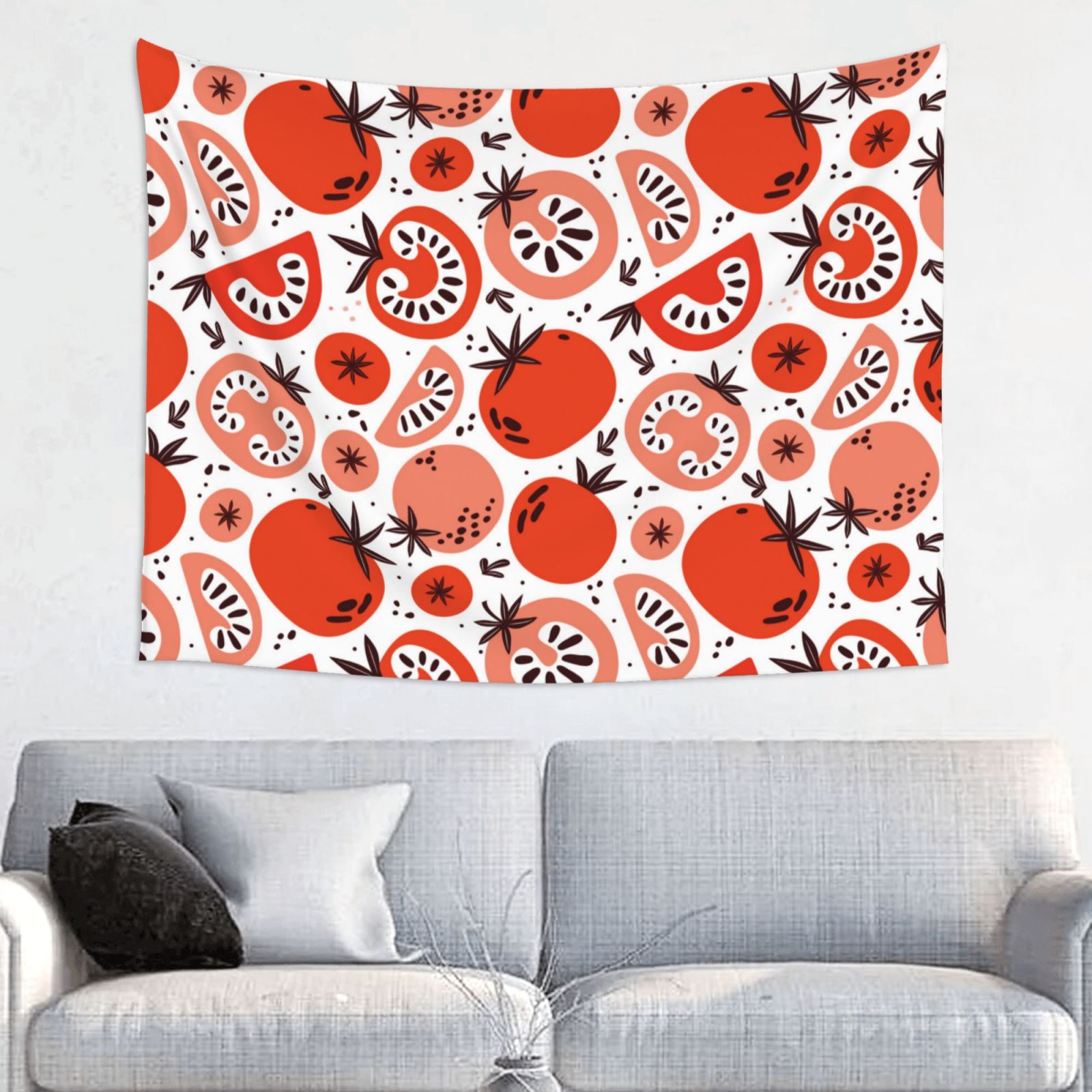 Cute Tomato Interesting Tapestry for Bedroom Wall Tapestry Tapestry Aesthetic Wall Hanging Backdrop for Living Room Dorm Decor 37 29 inche Walmart