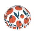 thumbnail image 1 of Cute Tomato Painting Shower Cap, Double Layers Shower Cap Rreusable Waterproof, Elastic Bathing Hair Hat for Women, Washable Hair Cap for All Hair Lengths, 1 of 5