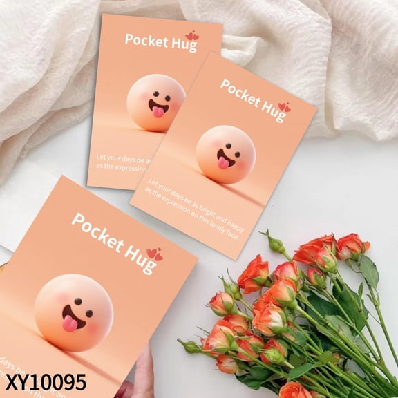 Cute Tongue - Out Smile Ball - Adorable Desktop Buddy for Fun,Pocket Hug Sweet, Positive Daily Reminder, Encouraging Gift for Family and Friends, Perfect for Christmas, Easter, Thanksiving