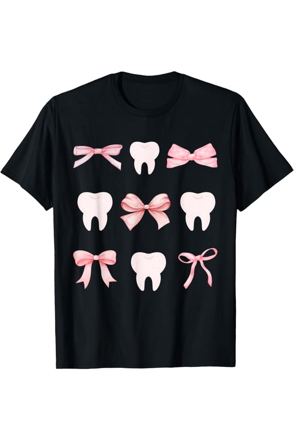 Cute Tooth Dental Assistant Hygiene Oral RDH T-Shirt men and women can wear, black, white, gifts