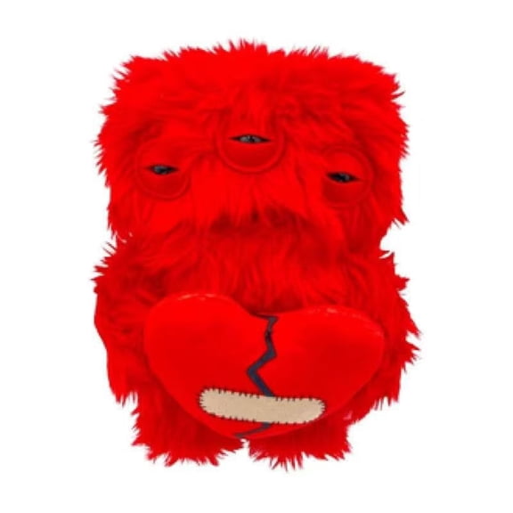 Cute Tooth Plush Heart Buddy Soft Decorative Cuddle Toy Gift for Home & Desktop Display