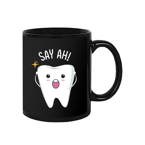 Cute Tooth Say Ah! Mug - Smartprints Designs,