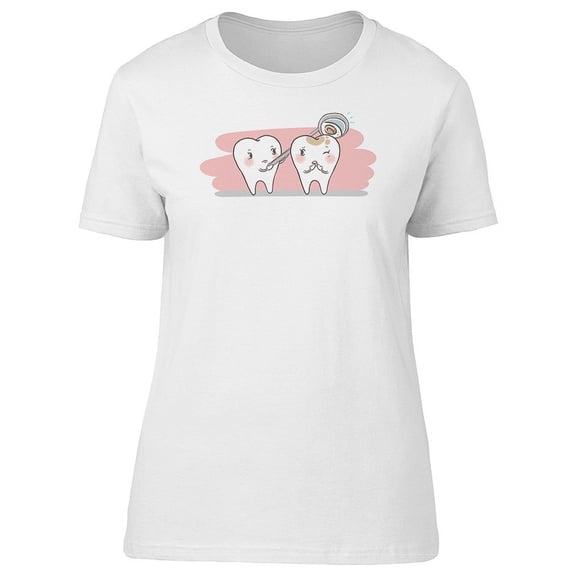 Cute Tooth With Decay Problem T-Shirt Women -Image by Shutterstock, Female XX-Large