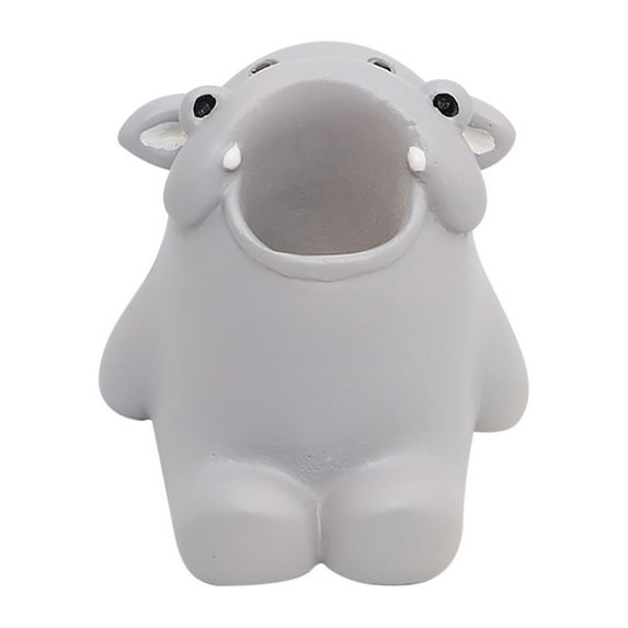 Cute Toothbrush Holder for Kids, Resin Pen Pencil Holder, Mini Single Tooth Stand, Creative Bathroom Organizer Storage for Vanity Countertop, Office