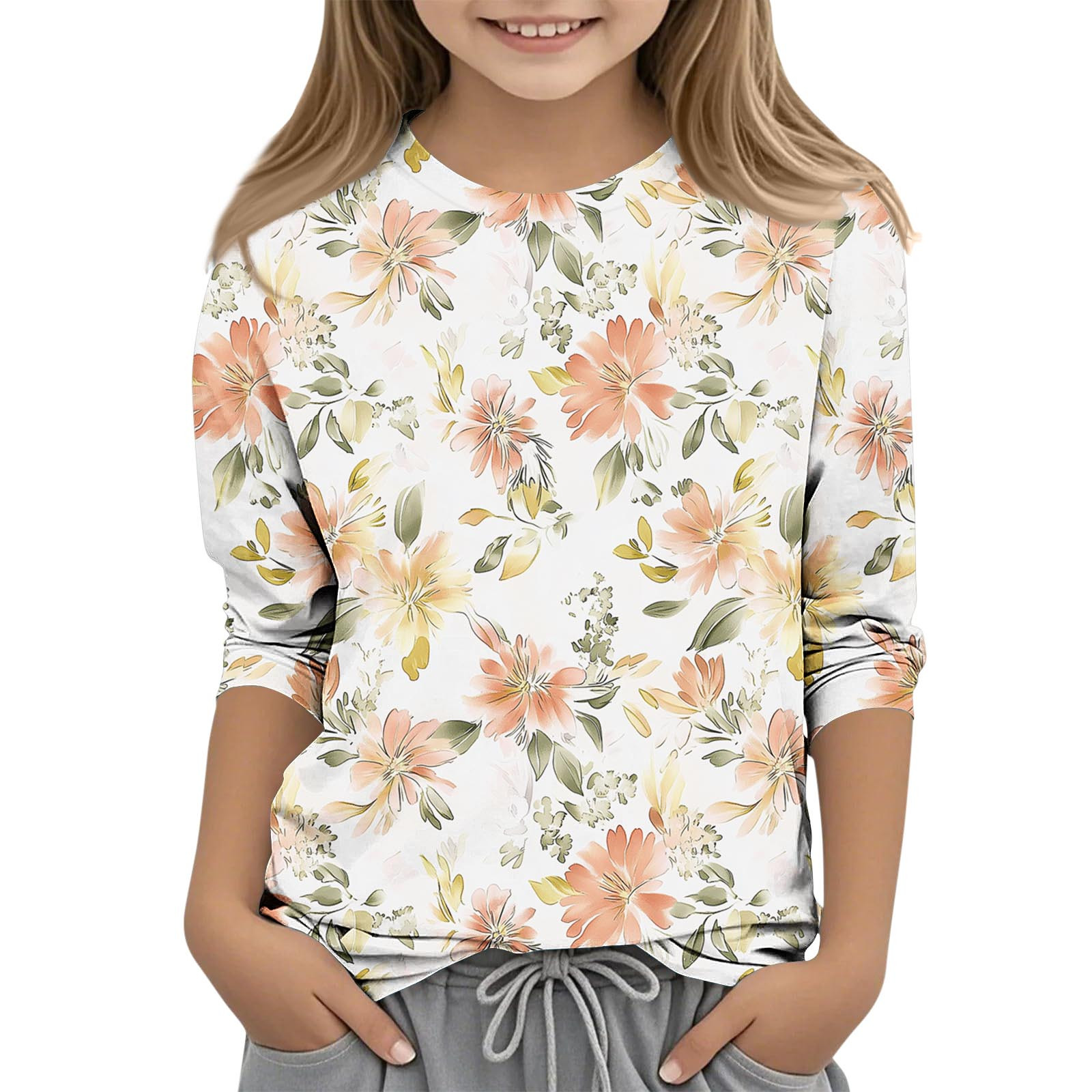 Cute Tops for Girls 10-12 Years Old Tan Tshirt Kids Clover Shirt T-Shirts for Girls 10-12 Summer Shirts for Teens St Patrick Day Kids