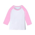 thumbnail image 1 of Cute Tops for Girls Boys 3/4 Sleeve Round Neck Going Out Outfits Colorblock Raglan Sleeve Outfits 3-14 Years, 1 of 7