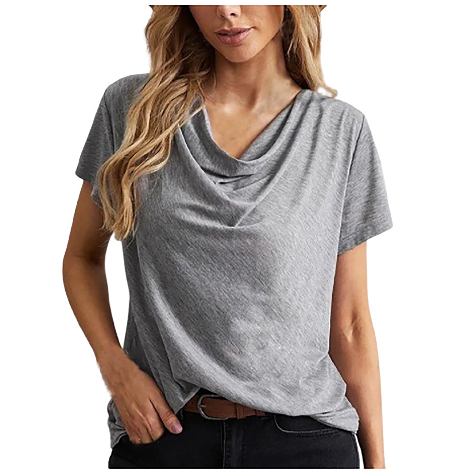 Novelty Unisex T-Shirt - BBQ Gift For Men & Women, Big Sleeve Short Sleeve Tee, Multi-Colored Casual Comfort Cotton Shirt