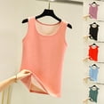 thumbnail image 1 of Cute Tops for Women Womens Tank Tops Tank Toos Women's Solid Round-Neck Warm Thermal Long Sleeve T-Shirt Blue L, 1 of 6