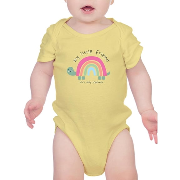 Cute Tortoise Rainbow Shell Bodysuit Infant -Image by Shutterstock, 24 Months