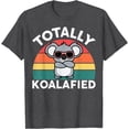 thumbnail image 1 of Cute Totally Koalafied Koala Softstyle Unisex T-Shirt,Dark Heather Grey Color,Size M, 1 of 5
