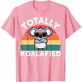 thumbnail image 1 of Cute Totally Koalafied Koala Softstyle Unisex T-Shirt,Light Pink Color,Size YL, 1 of 5