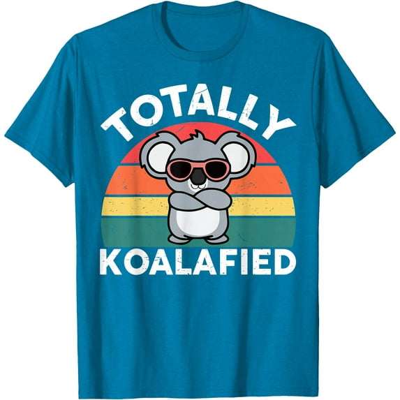 Cute Totally Koalafied Koala Softstyle Unisex T-Shirt,Sapphire Color,Size L
