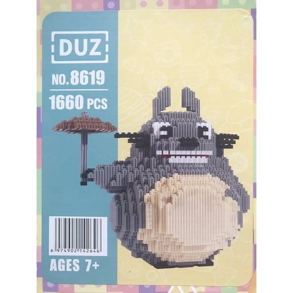Cute Totoro Magic Blocks , 1660 Pcs Mini Building Blocks Challenging Game Gift