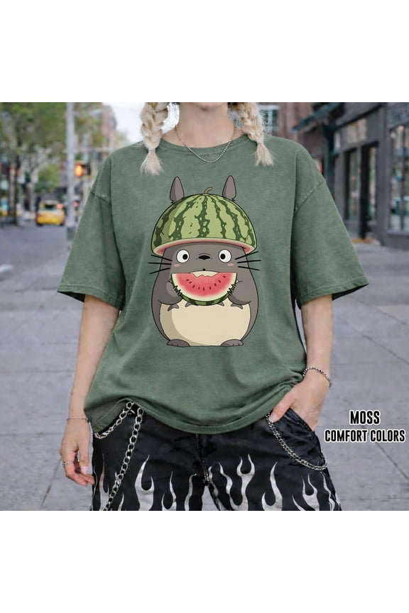 Cute Totoro T-Shirt, My Neighbor Totoro Studio Ghibli Characters, Youth Kid Tee, Gift for Anime Lovers