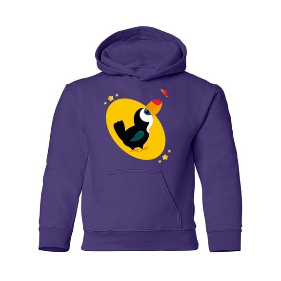 Cute Toucan Hoodie Juniors -Image by Shutterstock,  Small