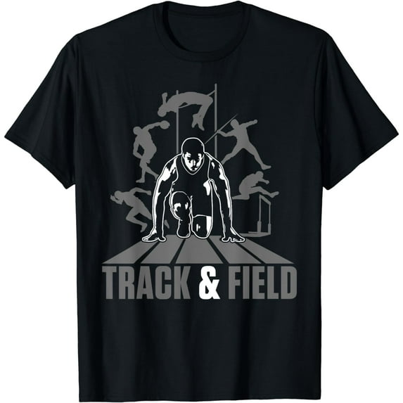 Cute Track And Field Athletics T-Shirt For Boys And Girls