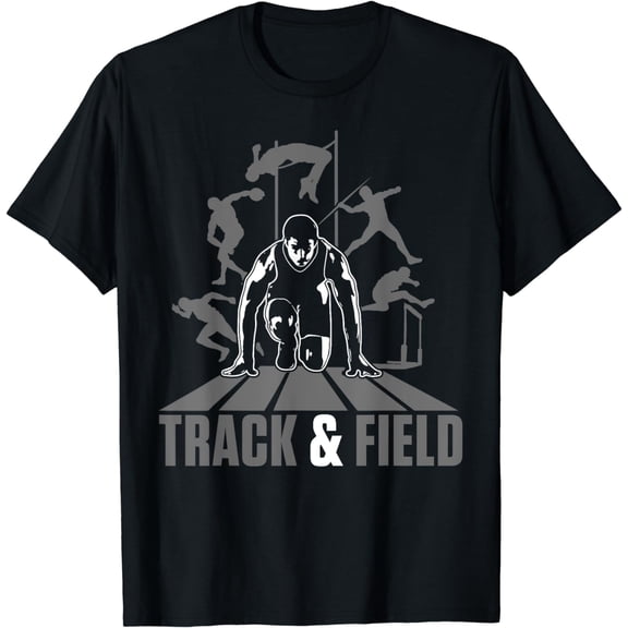 Cute Track And Field Athletics T-Shirt For Boys And Girls