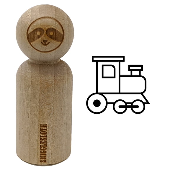 Cute Train Rubber Stamp for Scrapbooking Crafting Stamping - Small 3/4 Inch