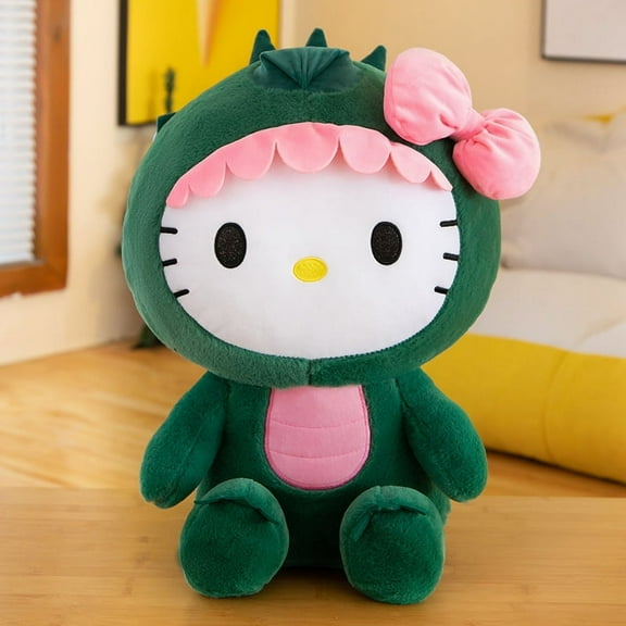 Cute Transformable Kitty Cat Plush Toy Costume-changing KT Cat Comfort Doll Birthday Gift Christmas Gift