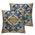 thumbnail image 1 of Cute Tribal Tapestry Hues Hidden Zipper Home Sofa Decorative Boho Throw Pillow Cover Cushion Case Square  Design Printed Pillowcase, 1 of 7