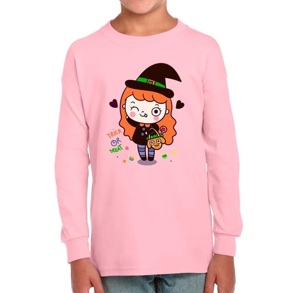 Cute Trick Or Treat Girl Long Sleeve Toddler -Image by Shutterstock,  3 Toddler