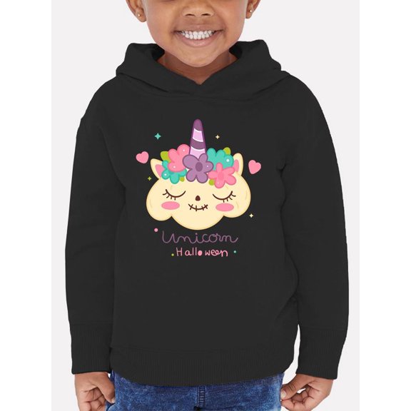 Cute Trick Or Treat Unicorn Cat Hoodie Toddler -Image by Shutterstock,  4 Toddler