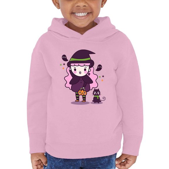 Cute Trick Or Treat Witch Hoodie Toddler -Image by Shutterstock, 2 Toddler