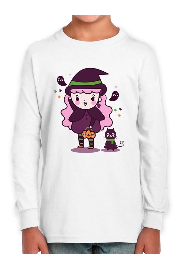 Cute Trick Or Treat Witch Long Sleeve Toddler -Image by Shutterstock, 2 Toddler