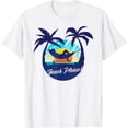 thumbnail image 1 of Cute Tropical Beach Please! Sunset and Palm Trees - Beach T-Shirt, 1 of 3