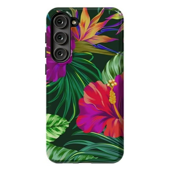 Cute Tropical Floral Pattern XVI Strong Fit Designer Cases for Galaxy S23 Plus