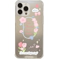 thumbnail image 1 of Cute Tulip Flowers Bow Love Heat Plating Mirror Phone Case Compatible with iPhone Case (Clear,iPhone 14 Pro), 1 of 6