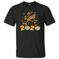 thumbnail image 1 of Cute Turkey Running 2020 Pumpkins Leaves Fall Funny Thanksgiving Men Women Gift Unisex T-Shirt, 1 of 5