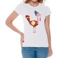 thumbnail image 1 of Cute Turkey Women Shirt - S M L XL 2XL 3XL - Funny Thanksgiving Tshirts for Women Holiday Graphic Tee Gift, 1 of 2