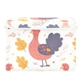thumbnail image 1 of Cute Turkeys Autumn Leaves Thanksgiving Foldable Storage Bin with Lid and Handle Collapsible Storage Box 16.5 x 12.6 x 11.8 inches, 1 of 7