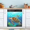 thumbnail image 1 of Cute Turtle Dishwasher Magnet Cover Magnetic Dish Washer Front Door Cover Panel Decal Trimmable Magnet Sticker for Kitchen Appliance 20 x 26 Inch Home Decor, 1 of 5