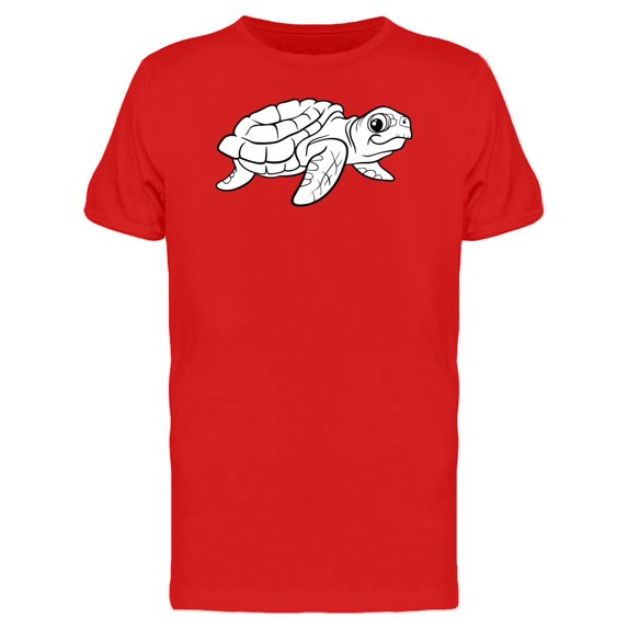 Cute Turtle Doodle Cartoon Tee Men's -Image by Shutterstock
