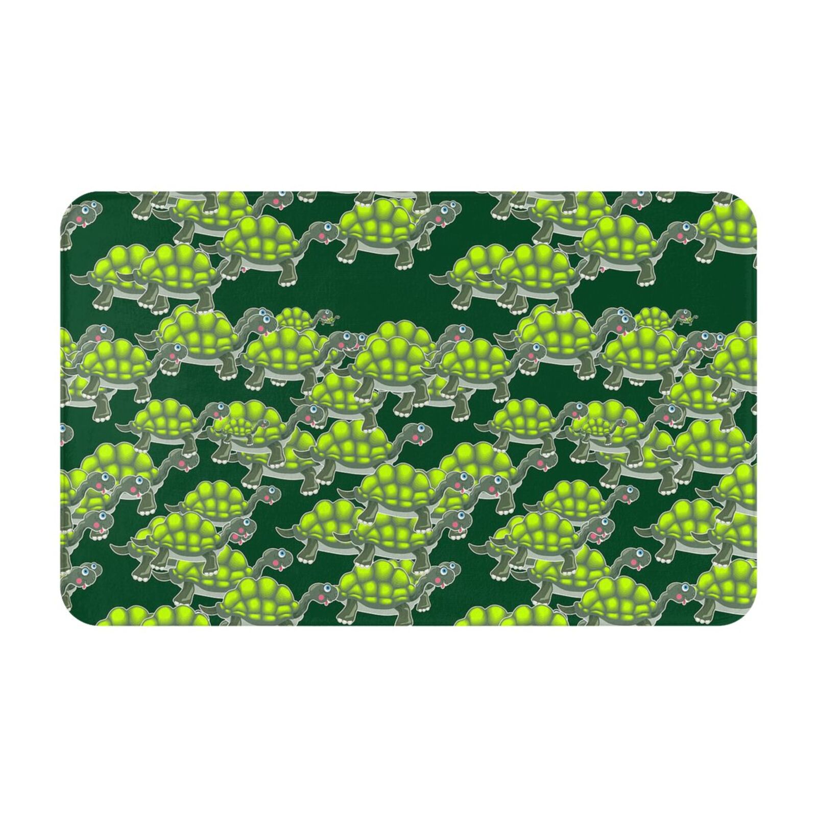 Cute Turtle Funny Bathroom Rugs NonSlip Super Absorbent Bath Mat Dirt