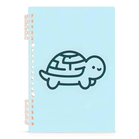 Cute Turtle Spiral Journal Notebook College Ruled Notebook 8.3" x 5.7" A5 Lined Thick Paper Page